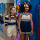 Ireon Roach as Charlotte Kurtich, Grace Smith as Joanna Kitzmiller, and Kayla Carter as Laurel Darlington in Knives And Skin